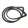 Black rubber rear window weatherstrip gasket for mitsubishi triton l200 strada with smooth textured surface and reinforced edges