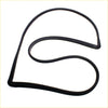 Black rubber rear window weatherstrip seal made for mitsubishi triton l200 strada shown from the back side
