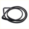 Black rubber gasket seals in circular and triangular shapes for rear window weatherstrip on mitsubishi triton l200 strada