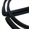 Black rubber weather stripping seals for rear windscreen on toyota hilux rn50-rn58 1978-1983 shown from back side