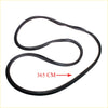 Black rubber rear windscreen weatherstrip seal 365 cm long for mazda b1600 b1800 repu fd courier