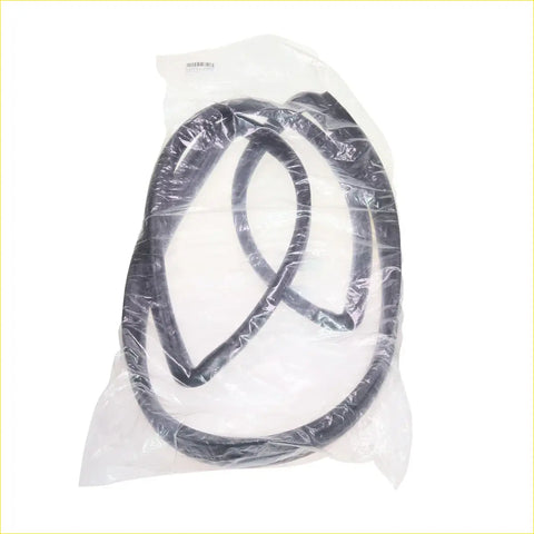 Black rubber rear windshield weather stripping seal with channel for datsun nissan sunny sentra b11 tsuru 1982-1990 in plastic bag