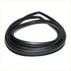 Black rubber rear windshield weatherstrip seal for nissan caravan homy urvan shuttle shown from back side