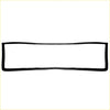 Black rubber rear windshield weatherstrip for nissan d21 navara king cab 1986-1997 with a curved profile