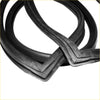 Black rubber rear windshield weatherstrip for Nissan Datsun Sunny b310 with smooth flexible texture and reinforced edges