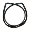 Black rubber rear windshield weatherstrip gasket for toyota hilux 2-door 1979-1983 with smooth flexible texture