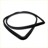 Black rubber rear windshield weatherstrip gasket with smooth flexible texture and rounded edges for toyota hilux 79-83