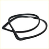 Black rubber rear windshield weatherstrip for toyota hilux 2-door 1979-1983 shown from the back side