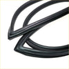 Black rubber rear windshield weatherstrip seal for nissan datsun sunny b110 with smooth flexible texture and reinforced edges