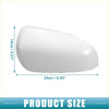 White glossy plastic rearview mirror cover for right door of Toyota Prius C 2012-2018 model