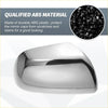 Chrome finished abs plastic side mirror cap for toyota sienna 2011 2020 protects original mirrors from scratches