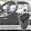 Black plastic rearview mirror heating switch with wire showing back side for toyota alphard 2015 to 2023 dashboard use