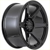 Recon armour gloss black alloy wheel with five-spoke design and recon branding on the center cap