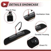 Black rectangular led third brake light for toyota tacoma with durable housing and ventilation hole shown from back side