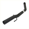 Black metal curved exhaust pipe with bracket for redback 25 inch exhaust for holden commodore ute back view