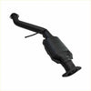 Black redback 2.5 inch performance catalytic converter with curved flanged ends for ford falcon ba bf exhaust system