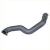 Black metallic redback exhaust dump pipe with flanged ends and curved tubular design for landcruiser 75 78 79 series
