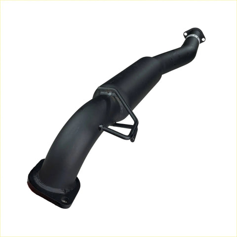 Black matte redback exhaust pipe with curved design and flanged ends for ford falcon ba bf sedan 2.5 inch center assembly