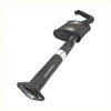 Black metal redback exhaust pipe with curved end cap and flanged base for holden commodore vy v6 sedan series 2