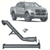 Black metal exhaust dpf adaptor kit back side for ford ranger 3.2l from redback extreme duty series