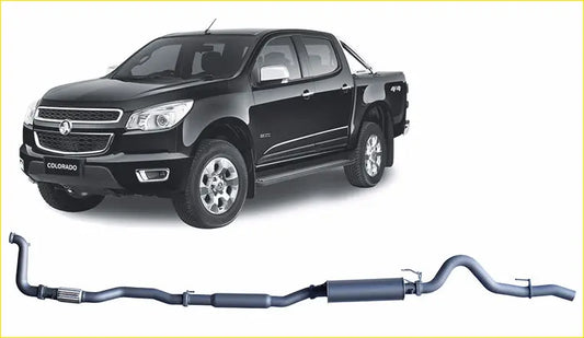 Redback Extreme Duty Exhaust for Holden Colorado RG 2.8L (06/2012 - Without Cat / Large Muffler (Quiet) - 4x4