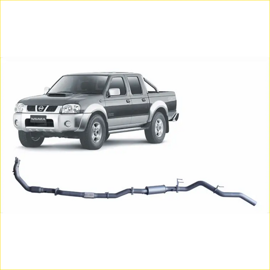 Redback Extreme Duty Exhaust for Nissan Navara D22 2.5L (01/2008 - With Cat / Resonator (Medium) - 4x4 Performance