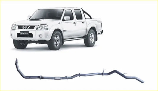 Redback Extreme Duty Exhaust for Nissan Navara D22 3.0L (11/2001 - Without Cat / Pipe Only (Loud) - 4x4 Performance