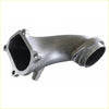 Silver metallic automotive intake manifold with curved angular design for redback extreme duty exhaust toyota landcruiser 75
