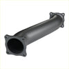 Black metal exhaust pipe with flanged ends for redback extreme duty exhaust toyota landcruiser 79 series double