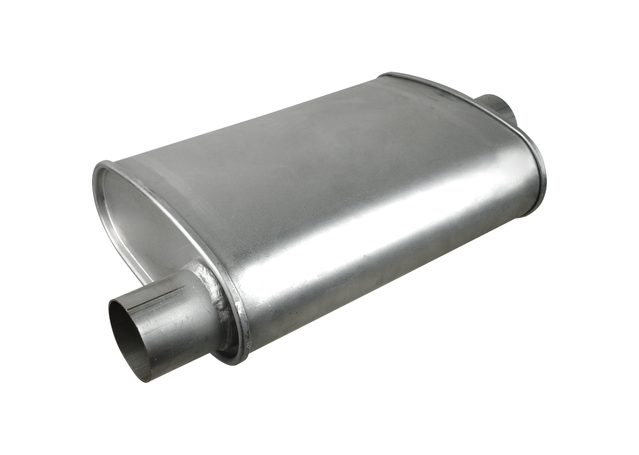 Redback Oval Muffler 14" Long 3" Offset/Centre Megaflow