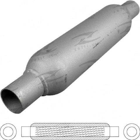 Redback Hotdog Muffler 9" x 1.75" Spiral Mild HD9175