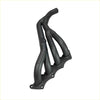 Black cast iron exhaust manifold with matte finish and embossed branding for redback header mitsubishi triton mk 24 4g64