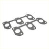 Black perforated metal redback header gasket set with four pieces for toyota landcruiser 1990 to 2007