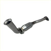 Silver metallic redback high flow catalytic converter with flanged ends and brackets for ford falcon ea au factory manifold