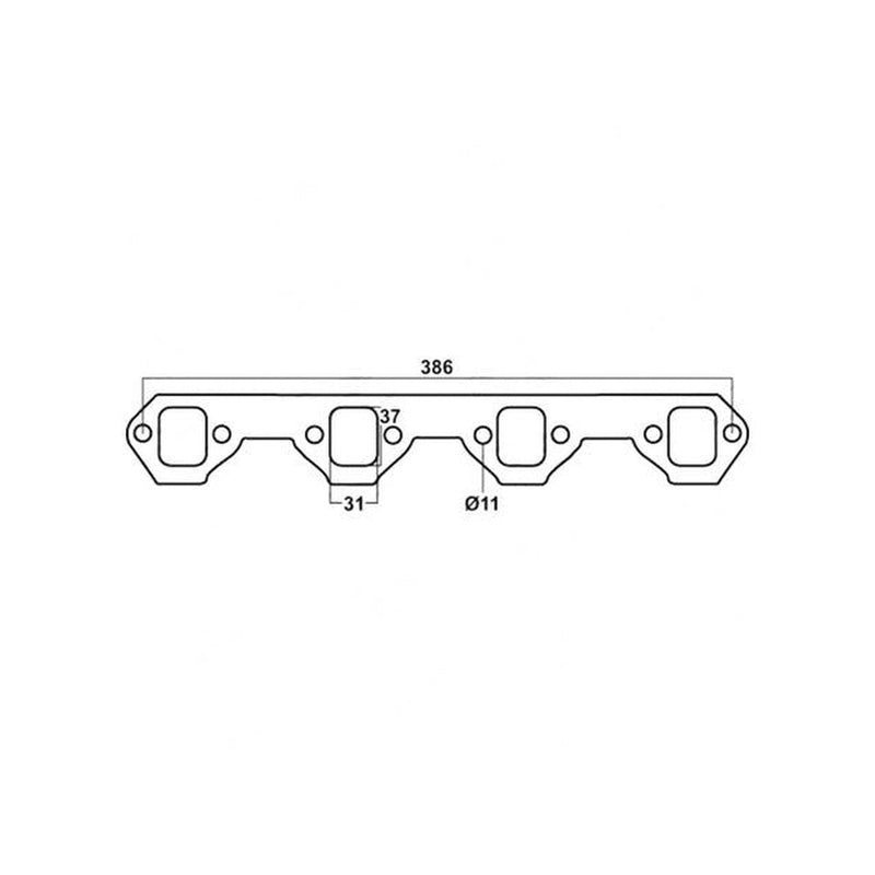 Redback Header Plate Suits Ford Windsor HP003