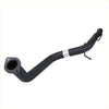 Black metal exhaust manifold with curved design and brackets shown from back for redback performance 25 rear tail pipe ford territory