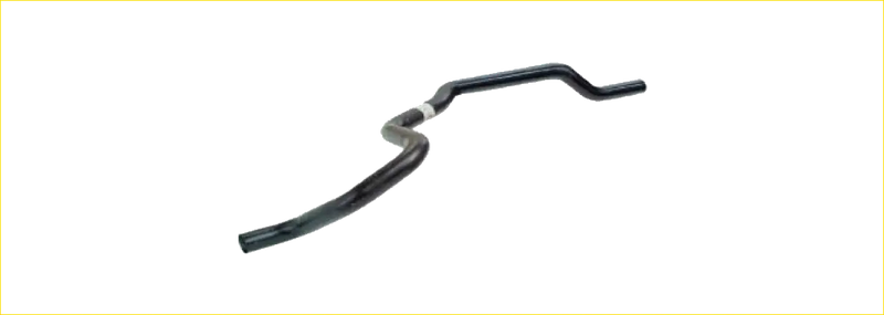 Black rubber coolant hose with metal clamps for redback performance exhaust system on ford falcon 03 to 98