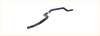 Black rubber coolant hose with metal clamps for redback performance exhaust system ford falcon 07 1991 back side
