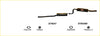Black metal redback performance exhaust system with central muffler and curved tailpipe for ford falcon 09 2002 back view