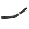 Black metal curved exhaust pipe with two small connectors on back side for redback performance exhaust system holden caprice