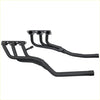 Black matte Redback performance exhaust manifolds with four inlet ports for Holden Caprice 09 1997 back side view