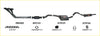 Black redback performance exhaust system with headers catalytic converter and mufflers for holden commodore