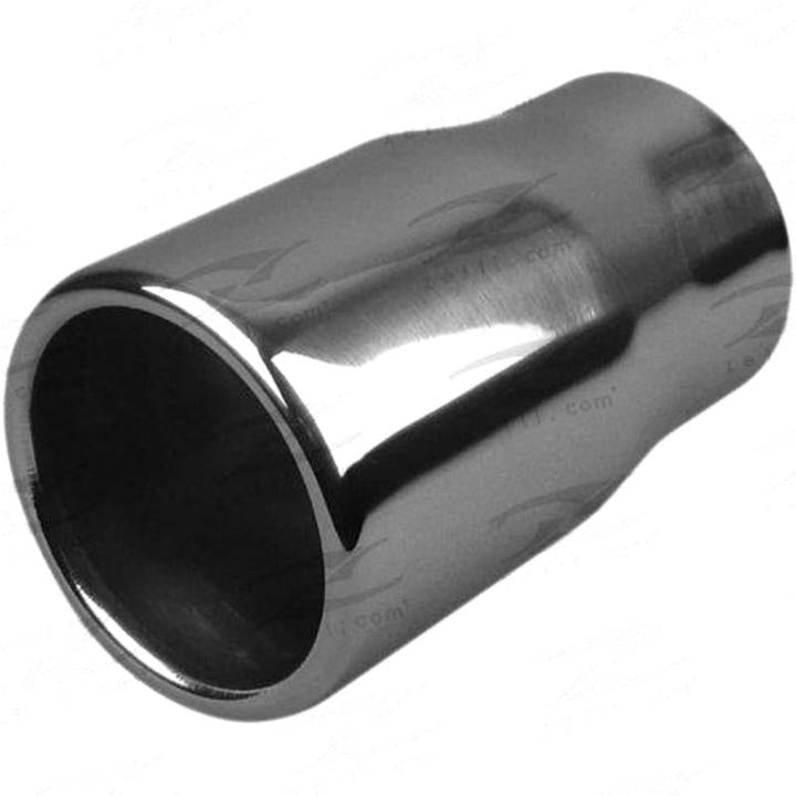 Redback Exhaust Tip SS Straight Cut Rolled 50x54x200mm