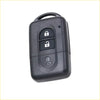 Black plastic remote car key shell with three buttons for lock unlock and trunk suitable for nissan pathfinder qashqai dualis