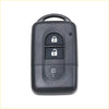 Black plastic remote car key shell with three buttons for lock unlock and trunk release fit nissan pathfinder qashqai dualis