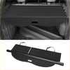 Black fabric trunk liner with reinforced edges and handles for toyota highlander 2014-2019 retractable cargo cover