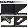Black waterproof retractable cargo cover for toyota land cruiser prado with fleece damping and screw fixation handle