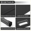 Black waterproof fabric retractable cargo cover for Toyota Prius 2010-2015 with fleece damping and screw fixation handle