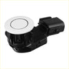Black plastic reverse assist sensor with white circular top and black concentric circle for Toyota RAV4 2012-2015