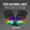LIGHTFOX RGBW LED Rock Lights - 4 Pack
